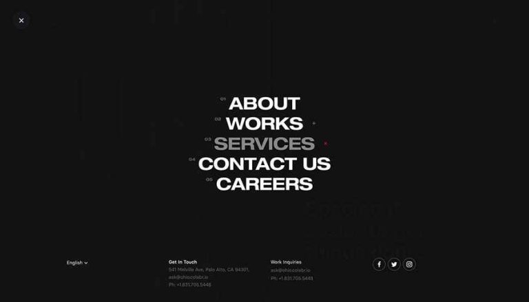 Hamburger Menu: Centered